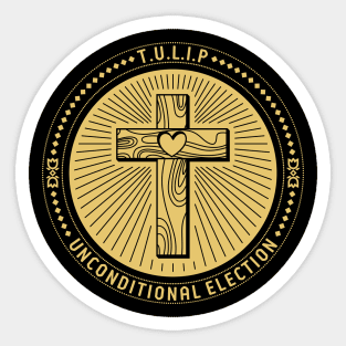 TULIP. Unconditional election. Sticker